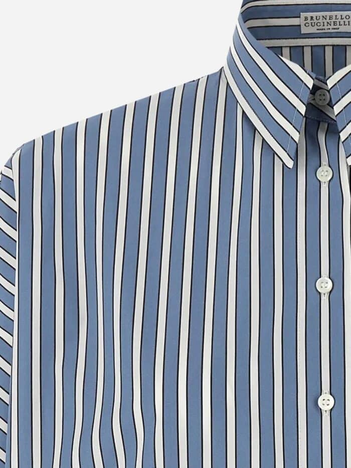 Brunello Cucinelli Striped Cotton Shirt