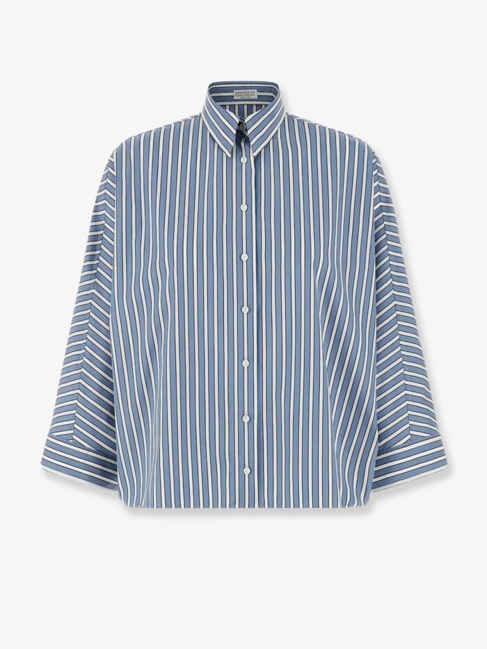 Brunello Cucinelli Striped Cotton Shirt