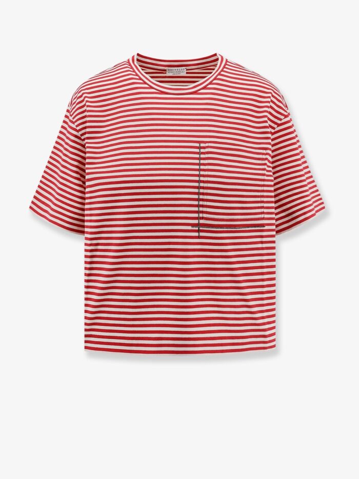 Brunello Cucinelli Striped Cotton T-shirt