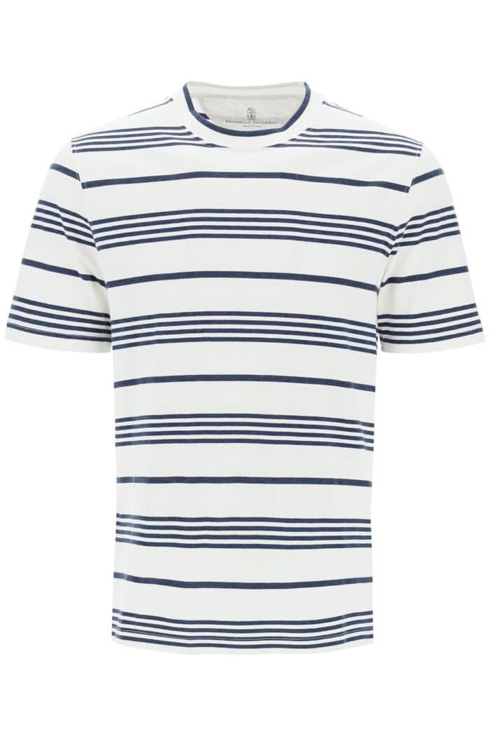 BRUNELLO CUCINELLI Striped Crewneck T-shirt