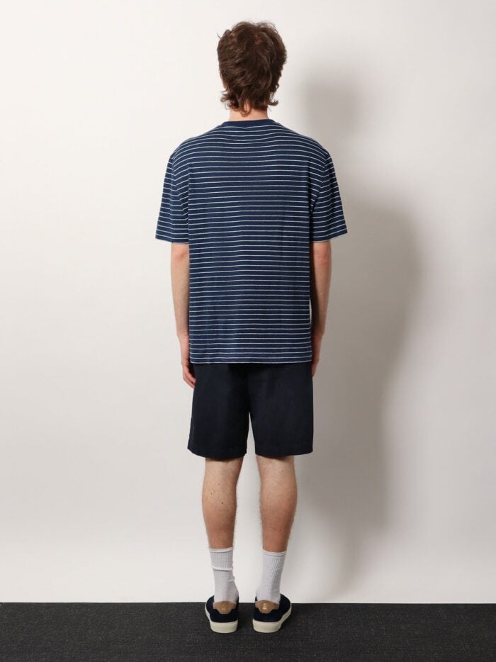 Brunello Cucinelli Striped Linen Stretch Jersey T-shirt