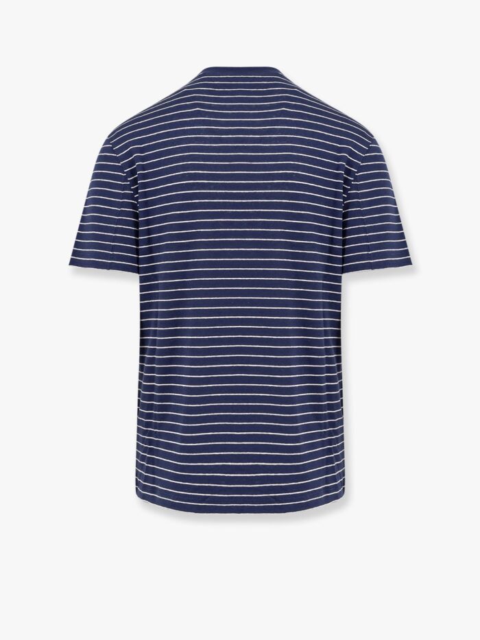 Brunello Cucinelli Striped Linen Stretch Jersey T-shirt