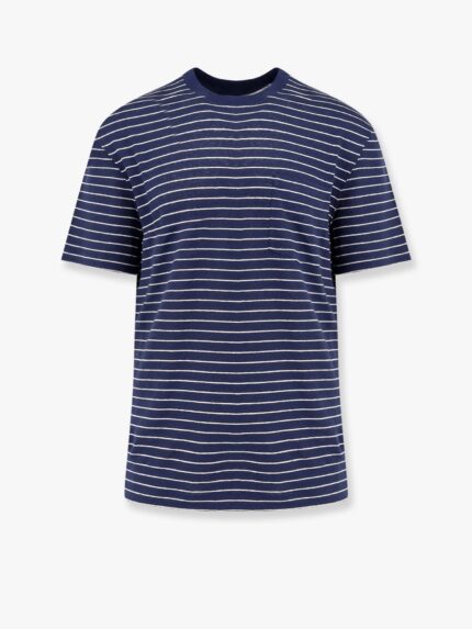Brunello Cucinelli Striped Linen Stretch Jersey T-shirt