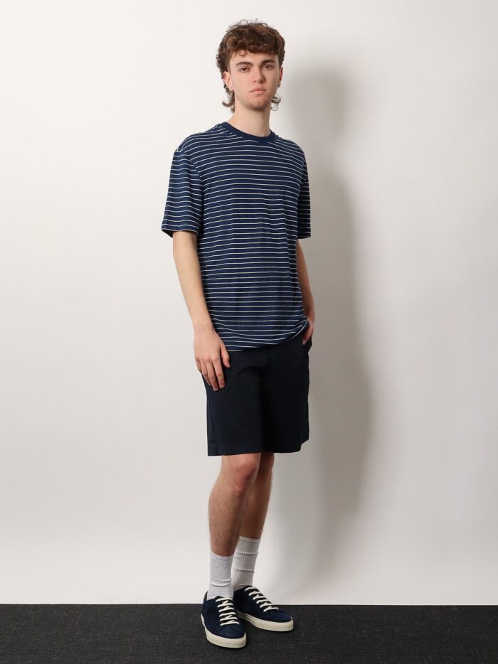 Brunello Cucinelli Striped Linen Stretch Jersey T-shirt