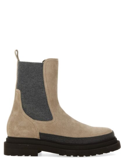 Brunello Cucinelli SUEDE CHELSEA BOOT