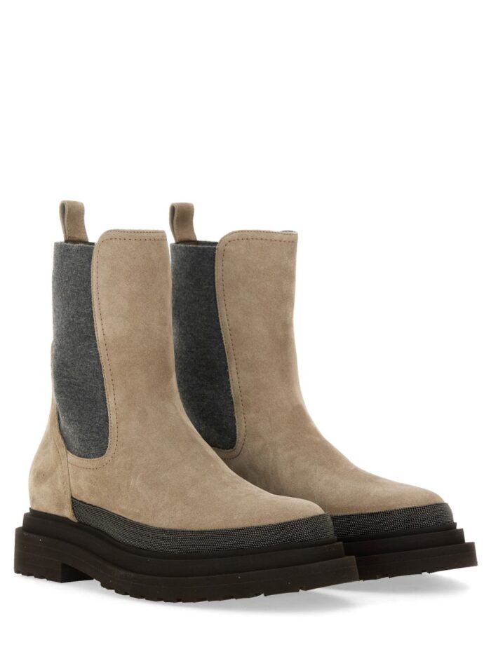 Brunello Cucinelli SUEDE CHELSEA BOOT
