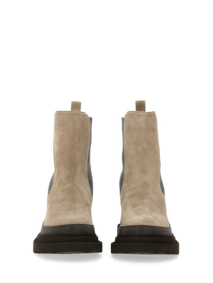 Brunello Cucinelli SUEDE CHELSEA BOOT