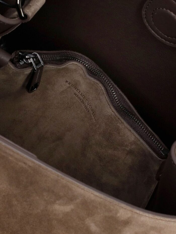 Brunello Cucinelli Suede Crossbody Bag