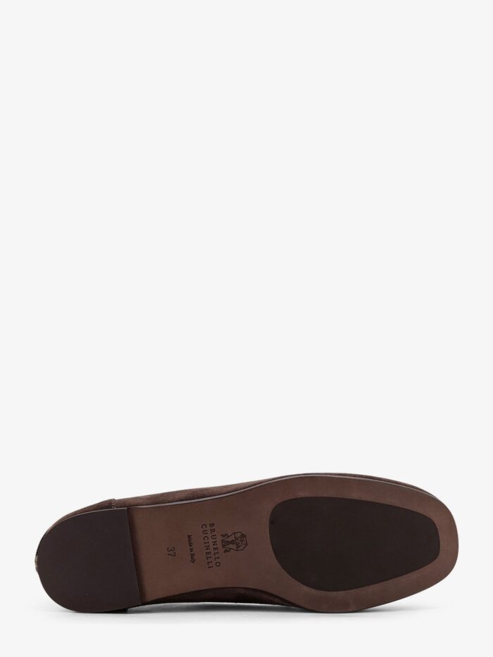 Brunello Cucinelli Suede Loafers With Monili Detail