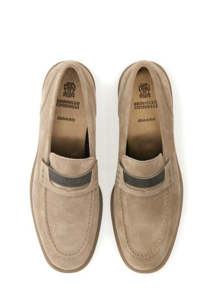 Brunello Cucinelli SUEDE "PENNY" LOAFER