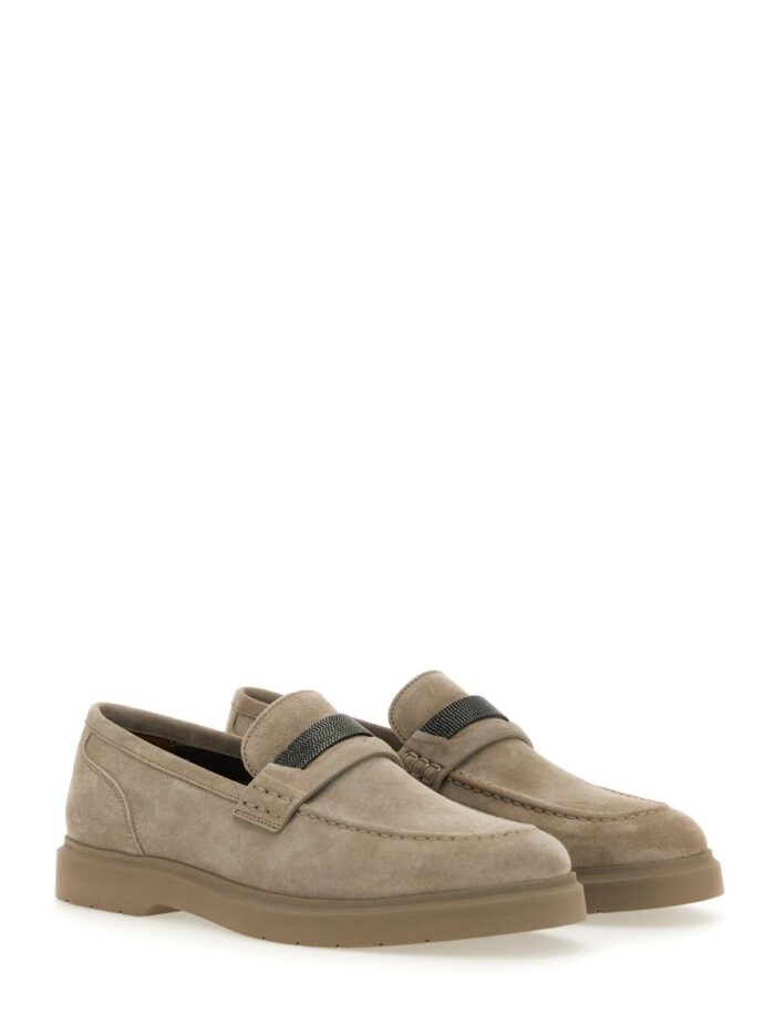 Brunello Cucinelli SUEDE "PENNY" LOAFER