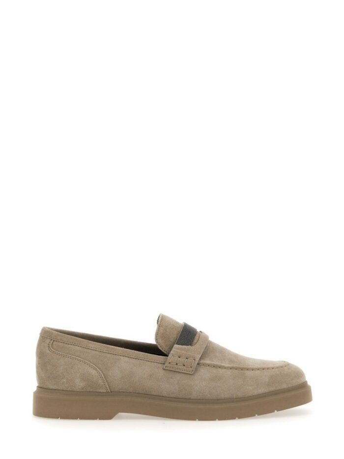Brunello Cucinelli SUEDE "PENNY" LOAFER
