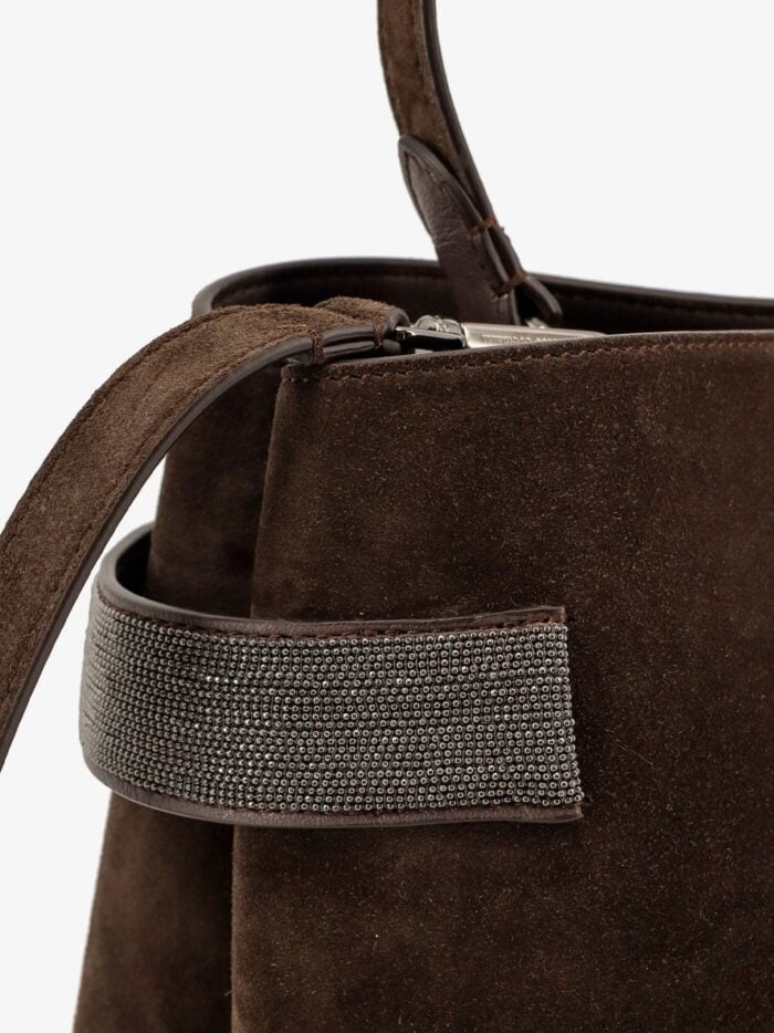 Brunello Cucinelli Suede Shoulder Bag