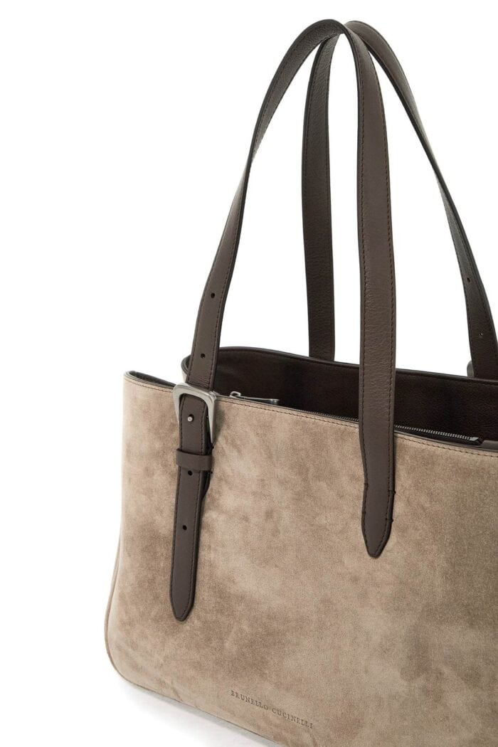 BRUNELLO CUCINELLI Suede Shoulder Bag With Seven