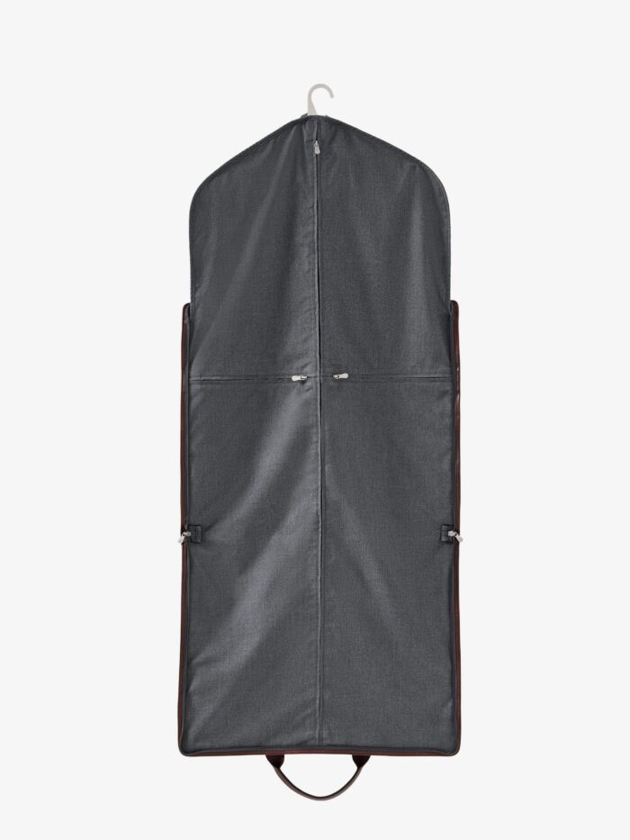 Brunello Cucinelli Technical Fabric And Leather Garment Bag