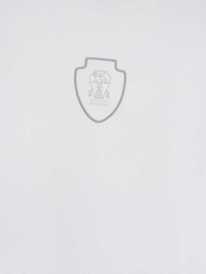 Brunello Cucinelli Technical Fabric Polo Shirt With Embroidered Logo On The Front