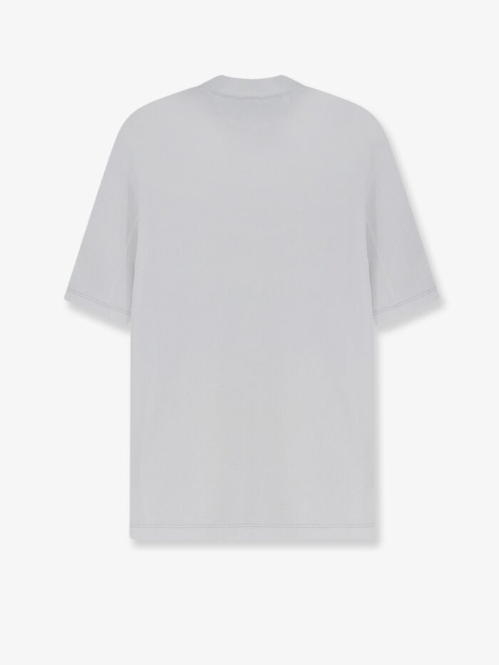 Brunello Cucinelli Technical Fabric T-shirt With Front Logo Patch