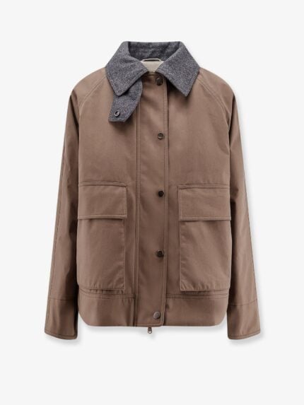 Brunello Cucinelli Techno Cotton Canvas Jacket