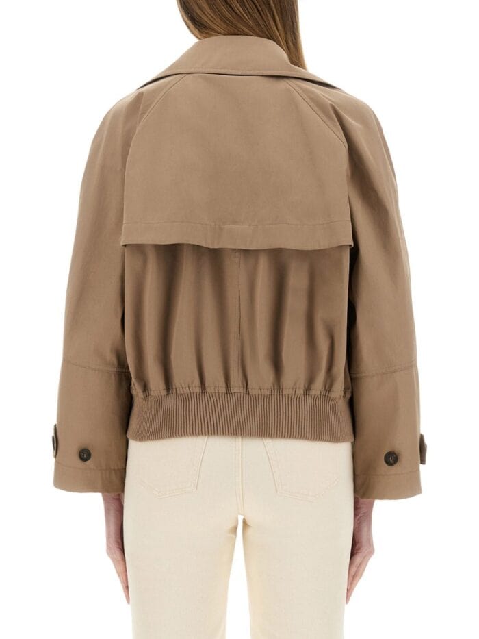 Brunello Cucinelli TECHNO COTTON MEMBRANED PANAMA CROP CABAN
