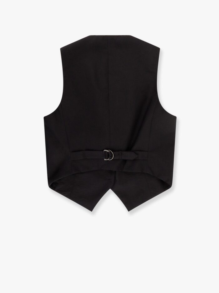 Brunello Cucinelli Techno Cotton Poplin Vest With Herbarium Appliqué And Monili