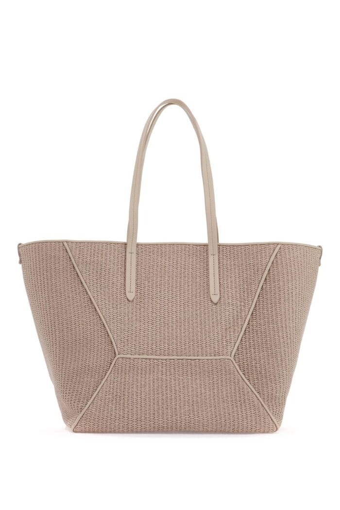 brunello cucinelli "techno raffia tote BRUNELLO CUCINELLI "techno Raffia Tote