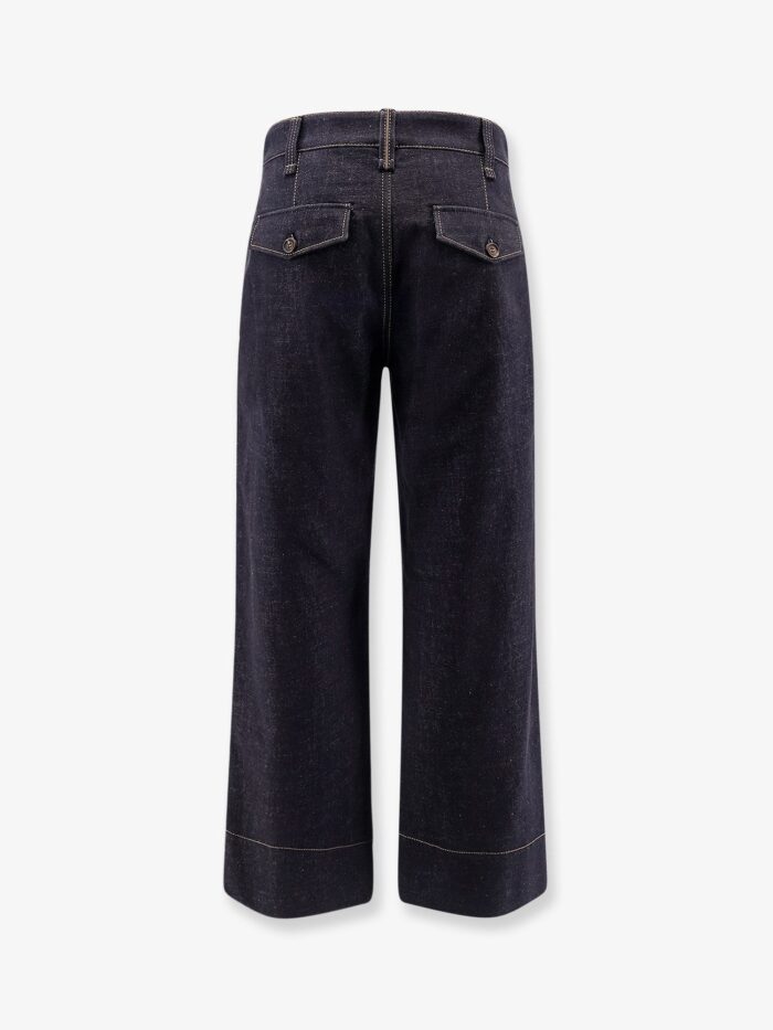 Brunello Cucinelli The Sartorial Square Jeans With Contrasting Stitiching