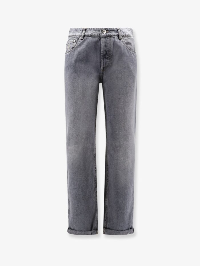 Brunello Cucinelli Traditional Fit Cotton Jeans