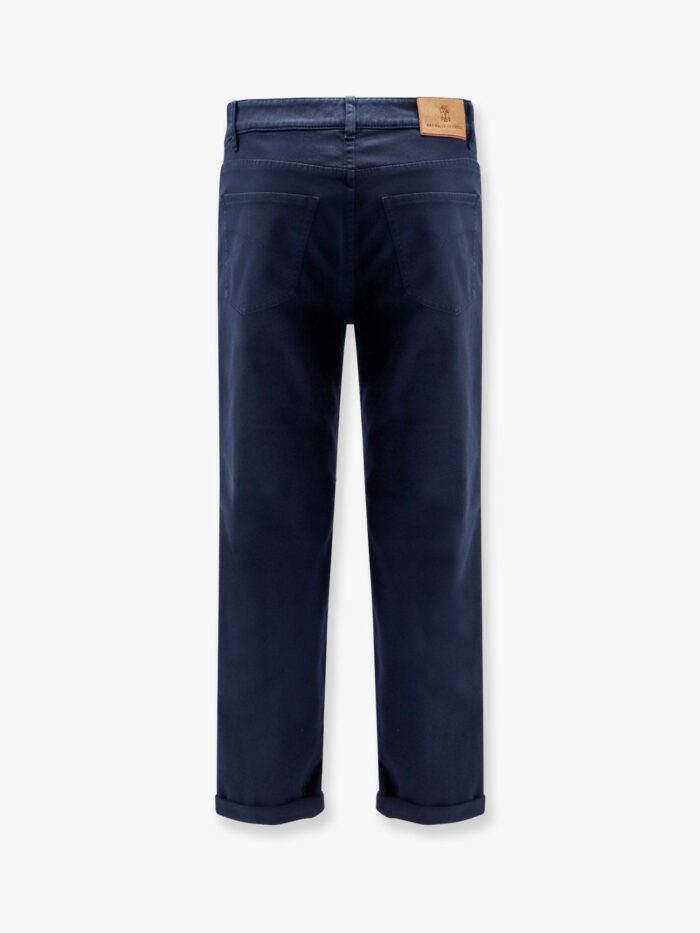 Brunello Cucinelli Traditional Fit Cotton Trousers