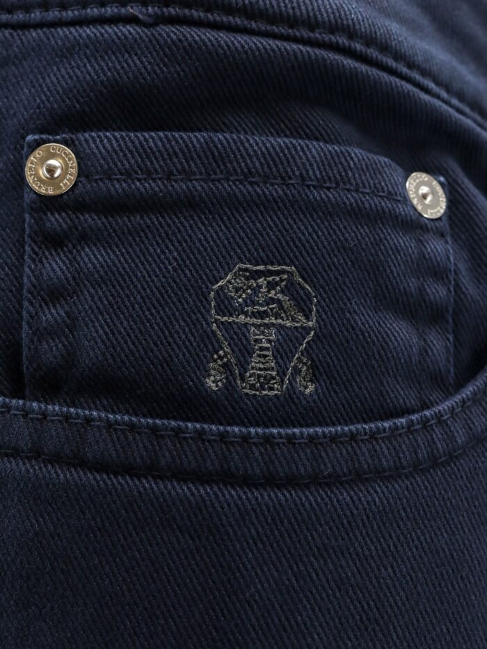 Brunello Cucinelli Traditional Fit Cotton Trousers