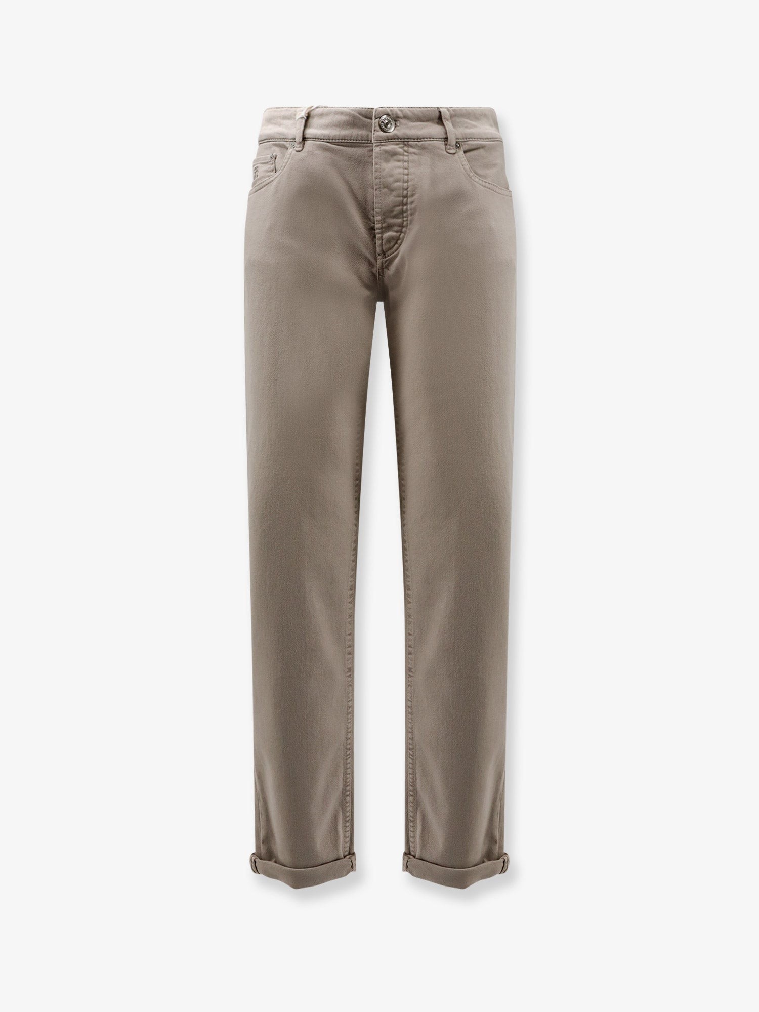 Brunello Cucinelli Traditional Fit Cotton Trousers