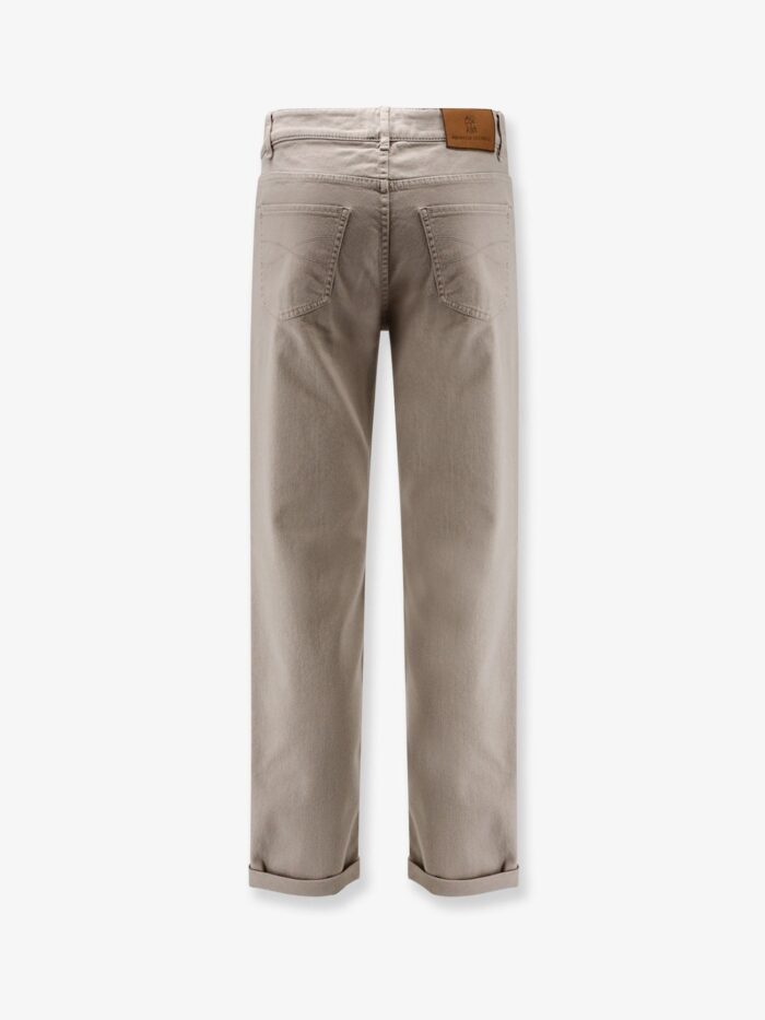 Brunello Cucinelli Traditional Fit Cotton Trousers