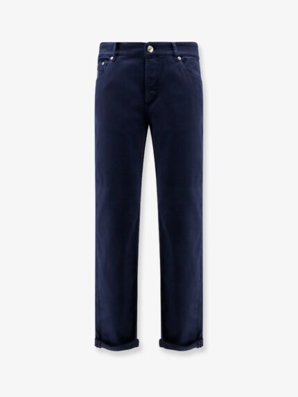 Brunello Cucinelli Traditional Fit Cotton Trousers