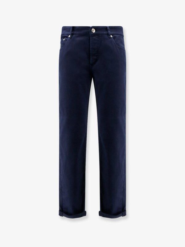 Brunello Cucinelli Traditional Fit Cotton Trousers