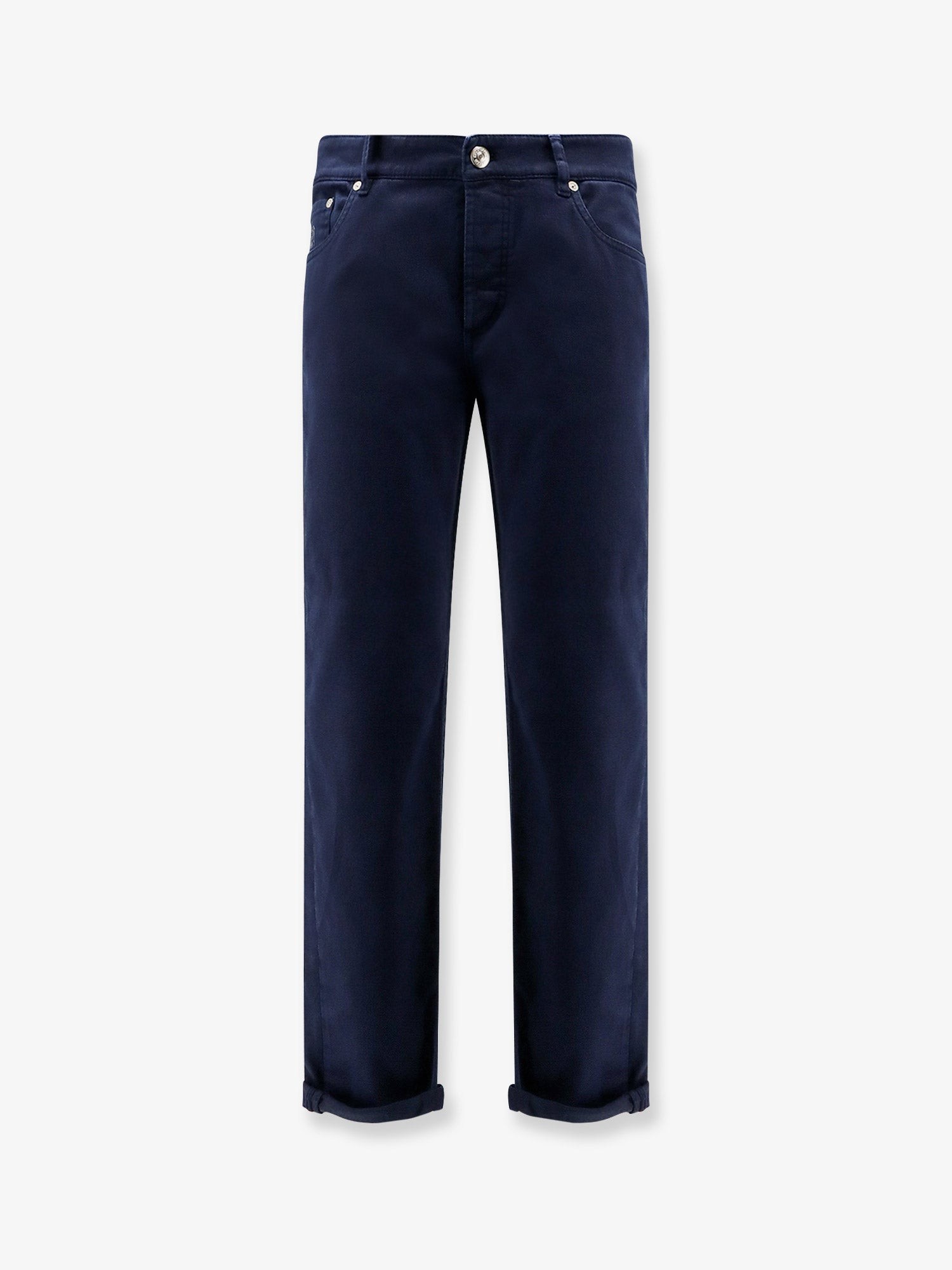 Brunello Cucinelli Traditional Fit Cotton Trousers