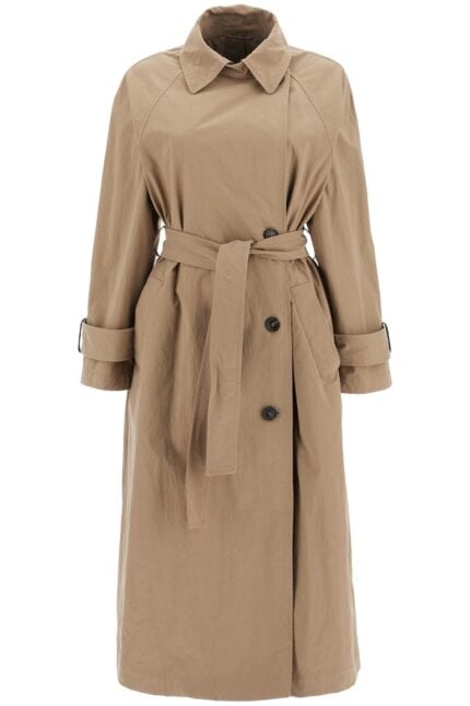 BRUNELLO CUCINELLI 'trench Coat With Shiny Cuff Details