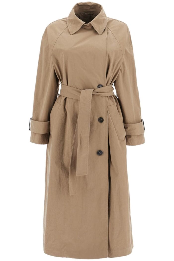 BRUNELLO CUCINELLI 'trench Coat With Shiny Cuff Details