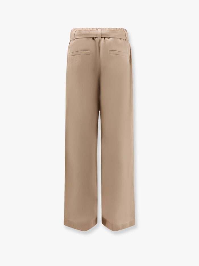 Brunello Cucinelli Trouser With Belt And Monili Detail