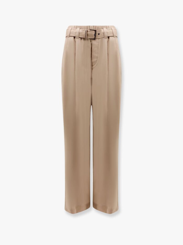 Brunello Cucinelli Trouser With Belt And Monili Detail