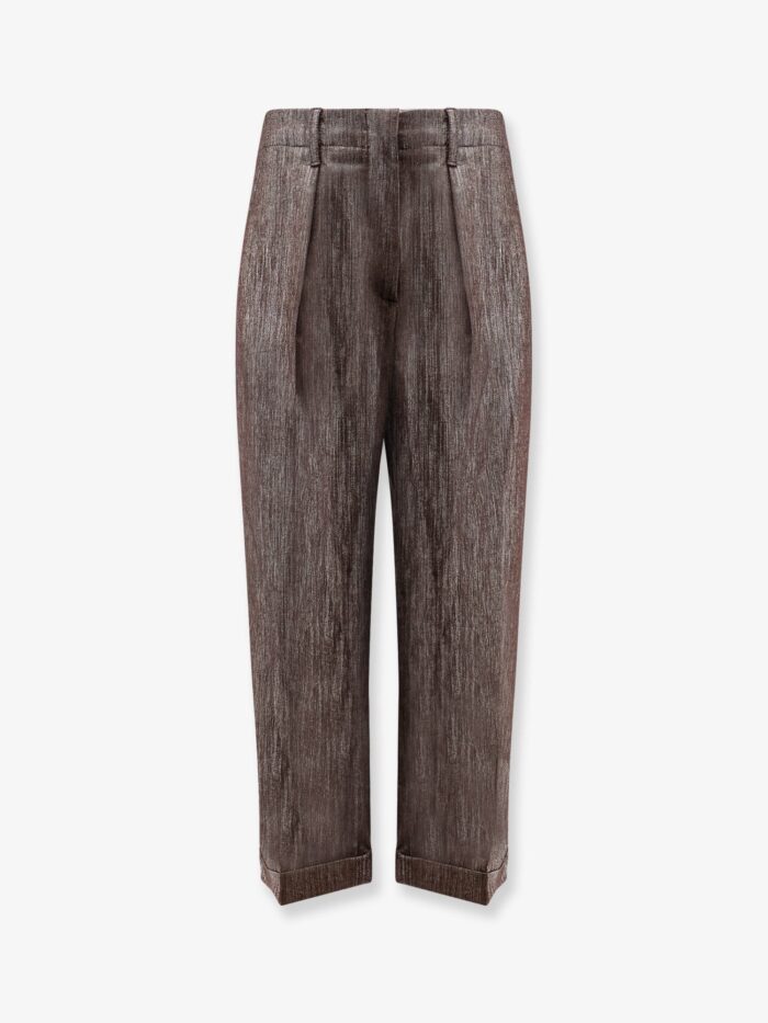 Brunello Cucinelli Trousers With Lurex Effect