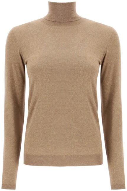 Brunello Cucinelli Turtleneck Sweater In Cashmere And Silk Lurex Knit