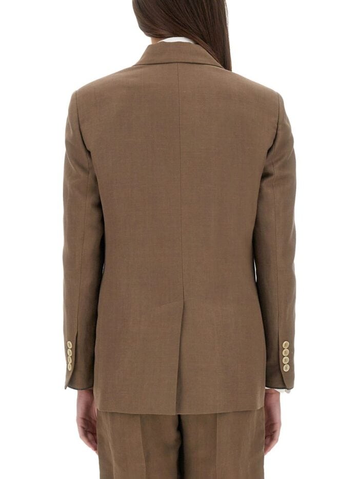 Brunello Cucinelli TWILL JACKET WITH NECKLACE