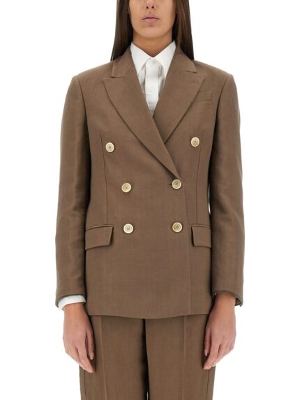 Brunello Cucinelli TWILL JACKET WITH NECKLACE