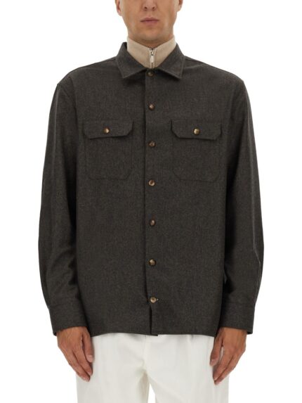 Brunello Cucinelli VIRGIN WOOL FLANNEL OVERSHIRT