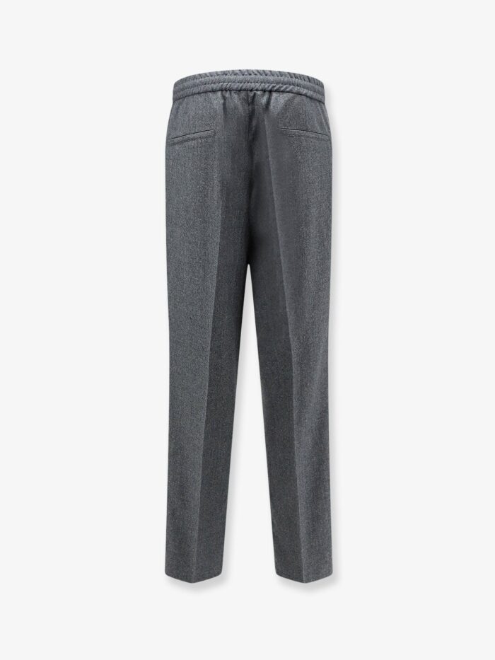 Brunello Cucinelli Virgin Wool Trousers With Adjustable Drawstring