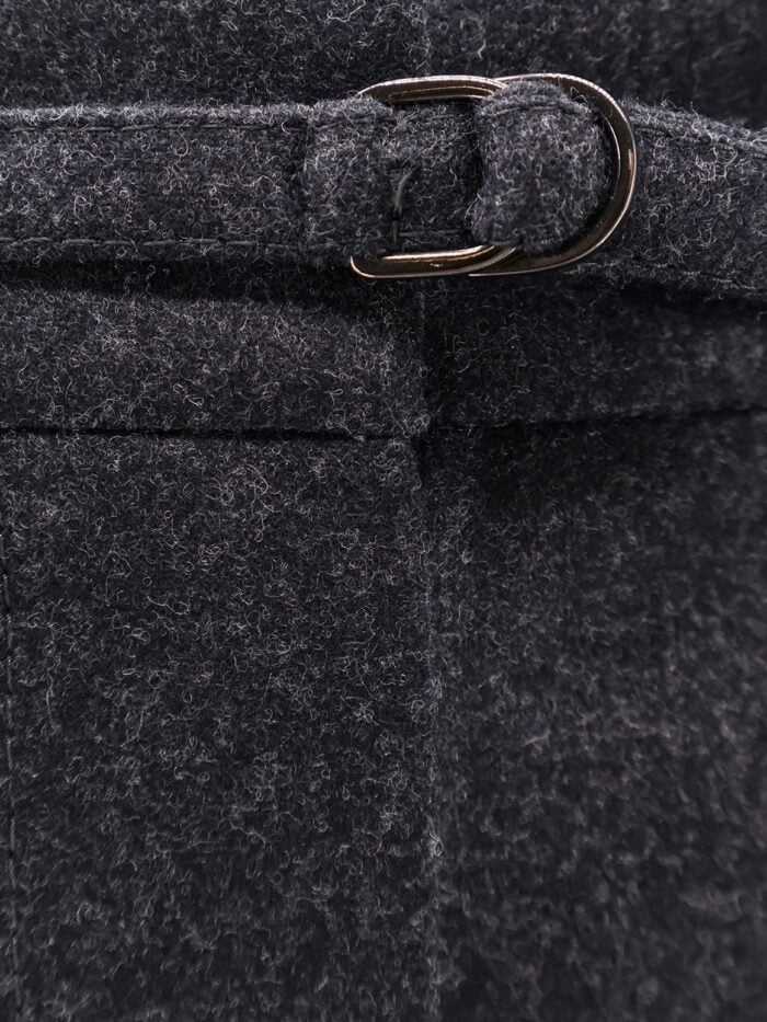 Brunello Cucinelli Virgin Wool Trousers With Belt