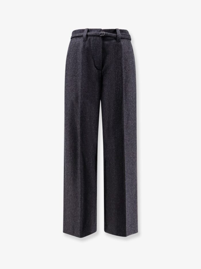 Brunello Cucinelli Virgin Wool Trousers With Belt