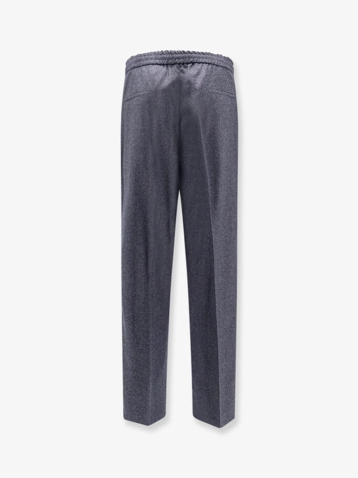 Brunello Cucinelli Virgin Wool Trousers With Drawstring