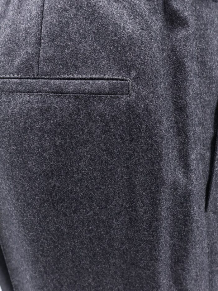Brunello Cucinelli Virgin Wool Trousers With Drawstring