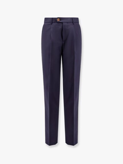 Brunello Cucinelli Virgin Wool Trousers With Pinces