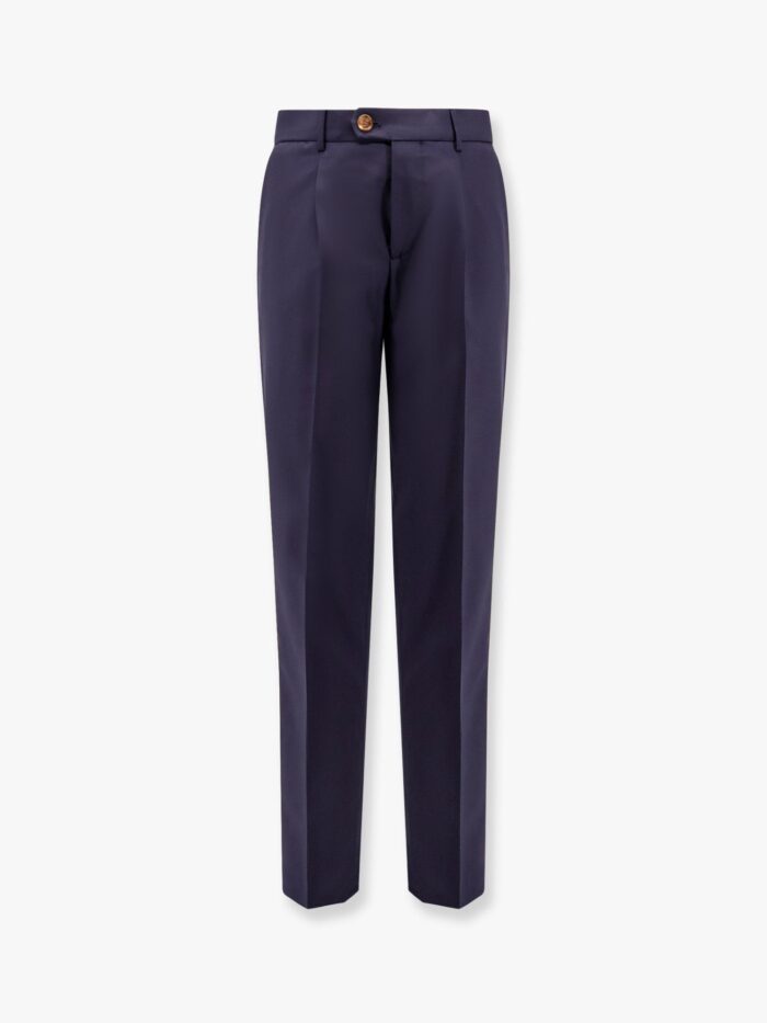 Brunello Cucinelli Virgin Wool Trousers With Pinces